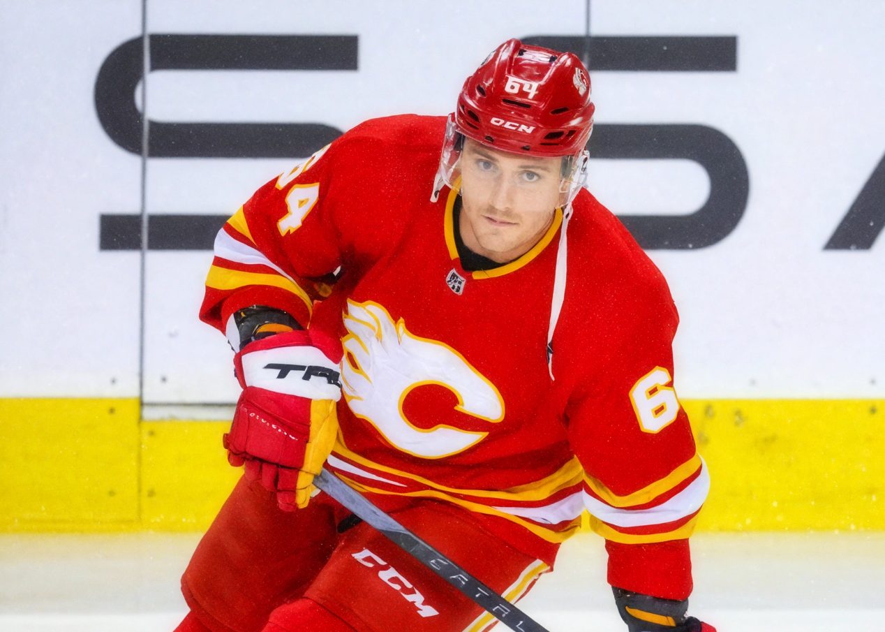 A Driven client in a Calgary Flames jersey